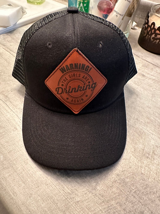 Hat with Custom Leather Patch