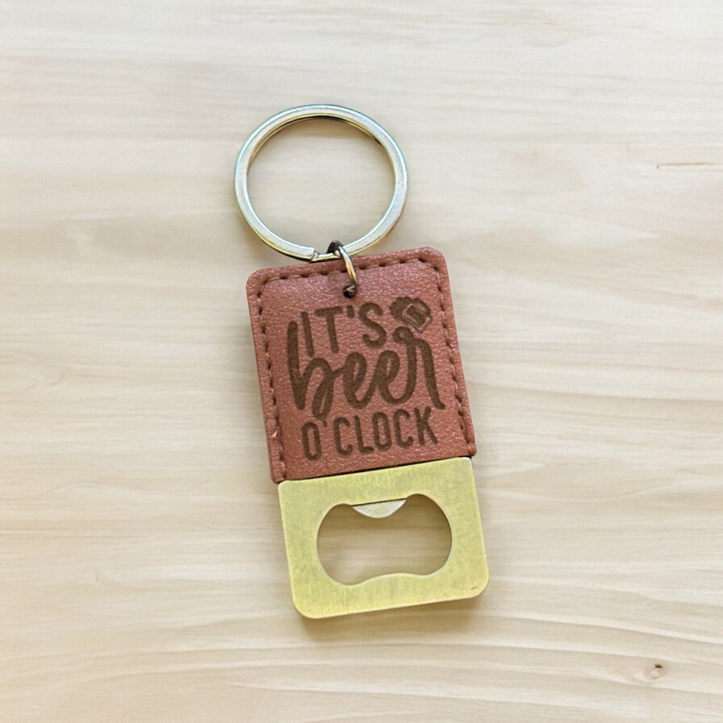 Leather Key Chain Bottle Opener