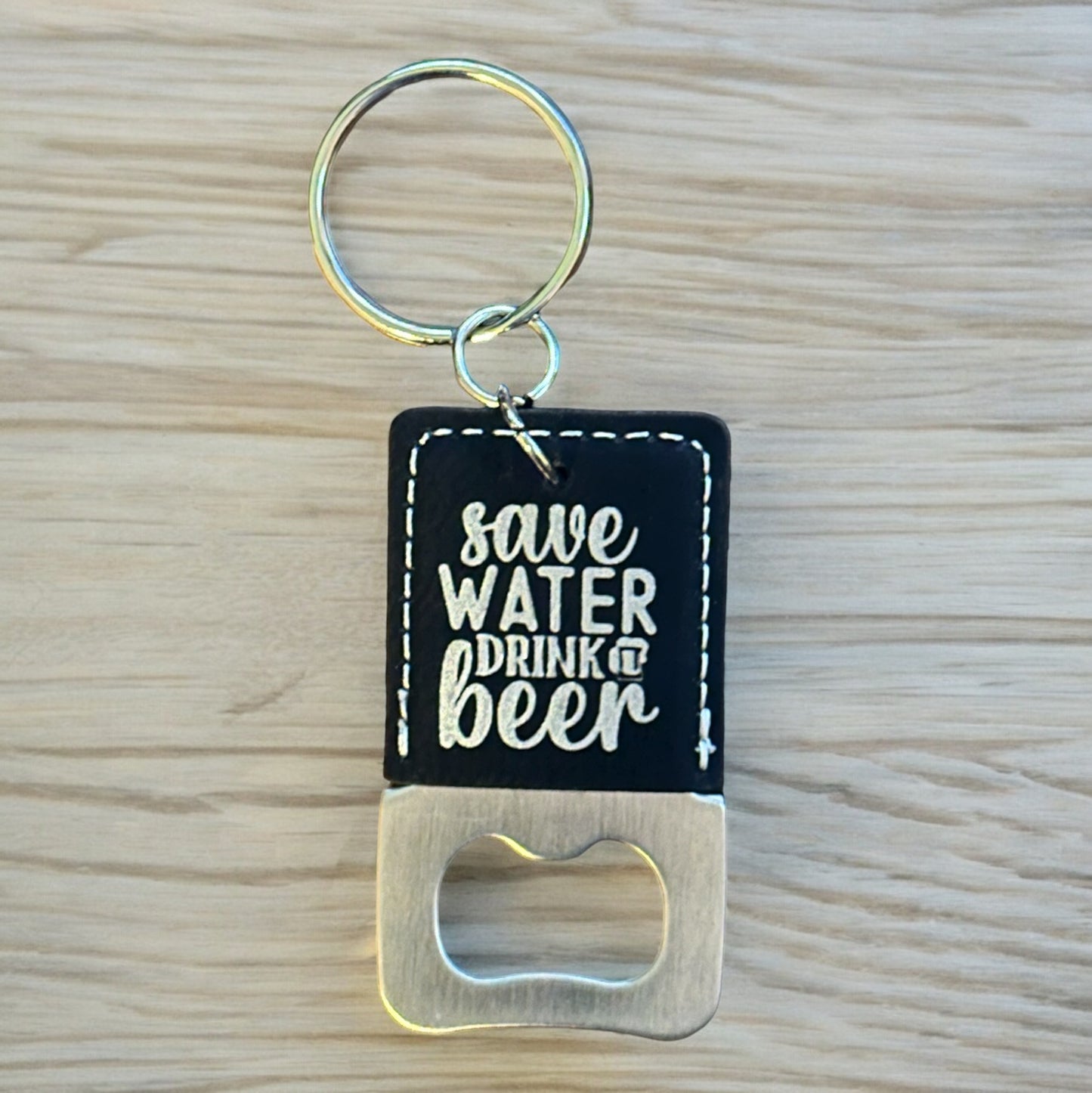 Leather Key Chain Bottle Opener