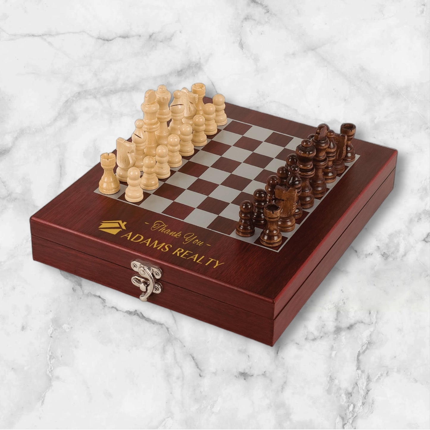 Rosewood chess set